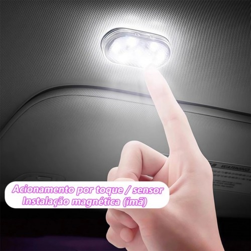Lâmpada LED de Toque com Fixação por Adesivo e Velcro Lâmpada LED de Toque com Fixação por Adesivo e Velcro