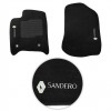 Jogo de Tapete Sandero 2008 a 2024 Preto Fixação Original