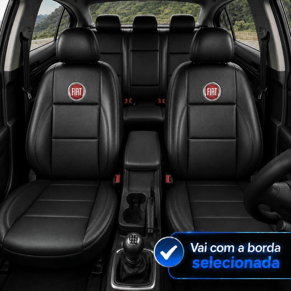 Capa Para Banco de Carro Couro Impermeável Automotivo Premium 