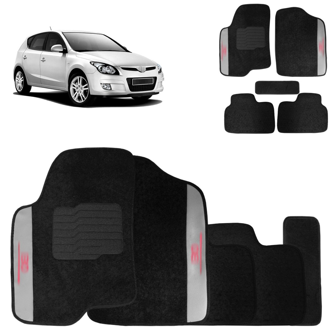 Jogo de Tapete Carpete I30 2009 a 2016 Preto 5 Peças