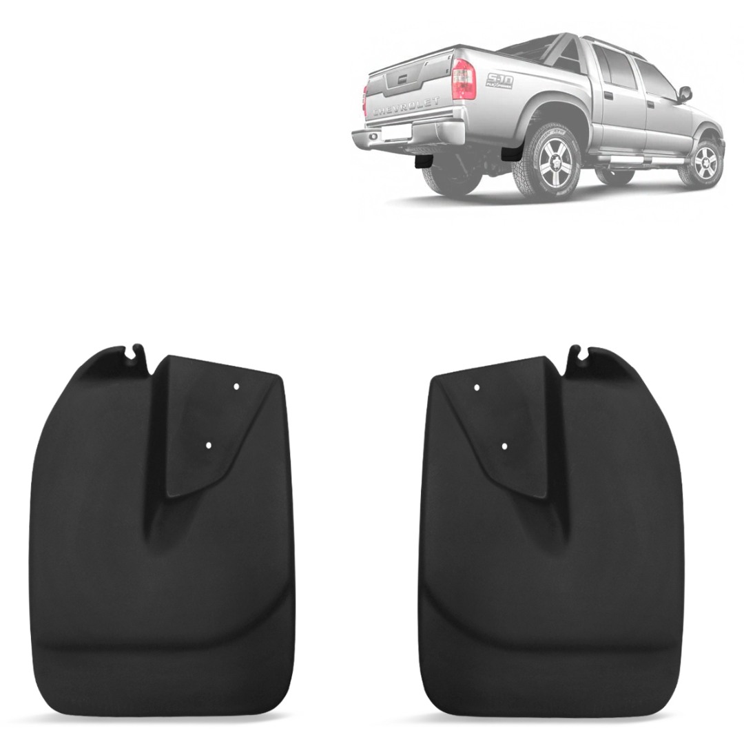 Kit Apara Barro Lameira S10 1995 a 2011 Com Alargador Traseiro 2 Peças